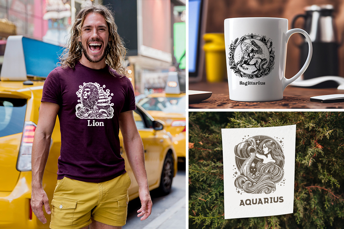 Ocean Zodiac Signs Collection, an Object Illustration by FITALARTSNEDIGI (Photo 5 of 5)