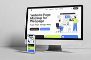 Website Page Mockup for Webpage, a Product Mockup by Pitchlook.Studio (Thumbnail 4 of 4)