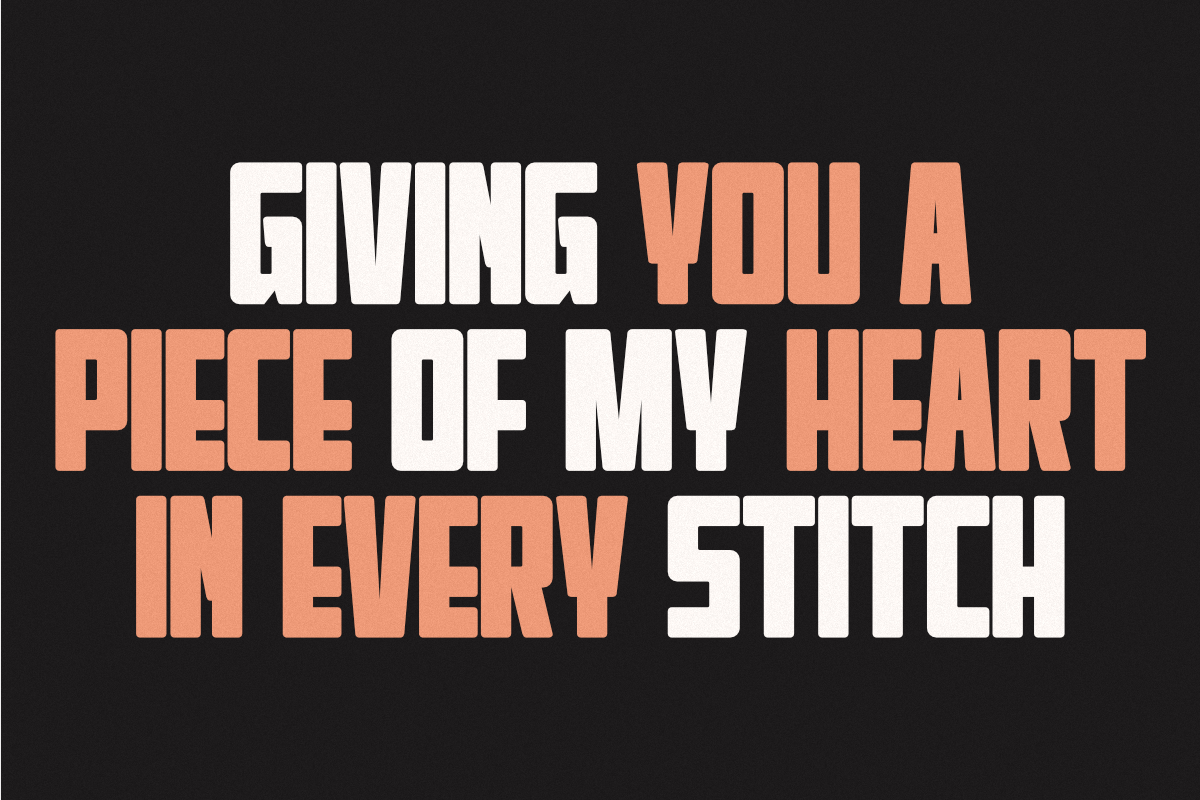 Crochets - Condensed Display Font, a Sans Serif Font by Pian45 Studio (Photo 3 of 8)
