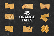 Orange Textured Packaging Torn Tapes, a Texture Graphic by Ksuview (Thumbnail 1 of 12)