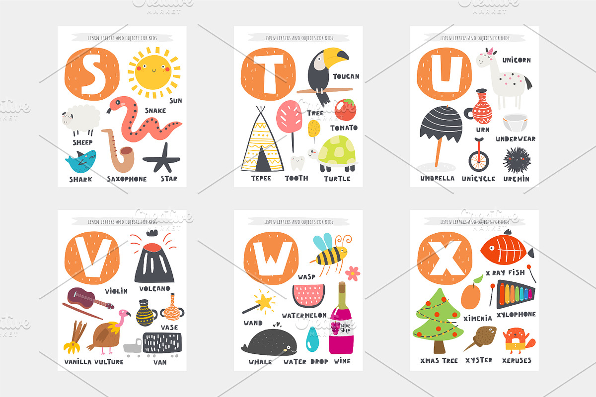 Learn English alphabet, an Object Graphic by Veresk (Photo 5 of 6)