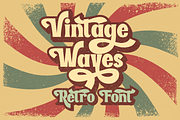 Vintage Waves | Retro Font, a Script Font by RT Studio (Thumbnail 1 of 10)