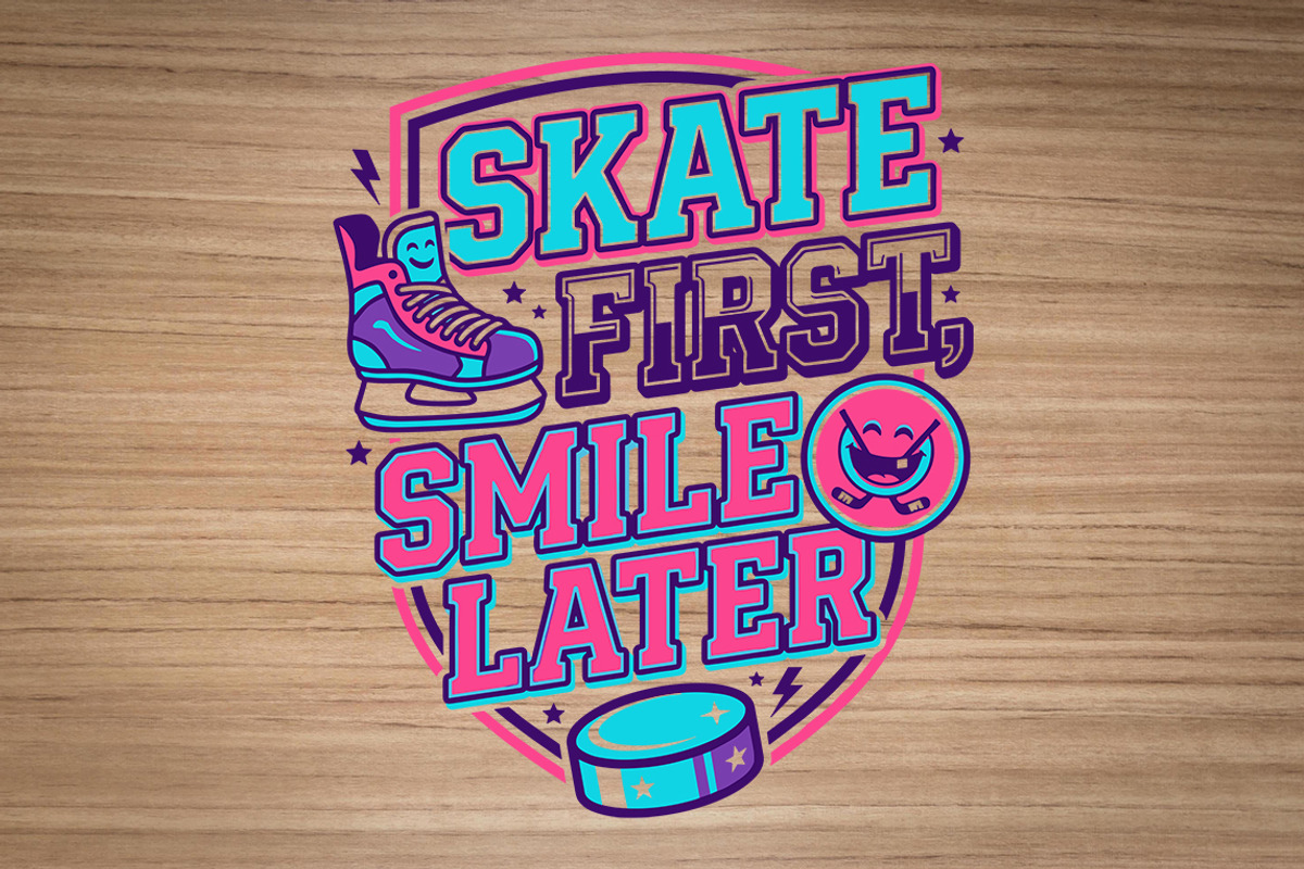 Hockey T-Shirt Design Graphic, an Object Graphic by balal (Photo 2 of 3)