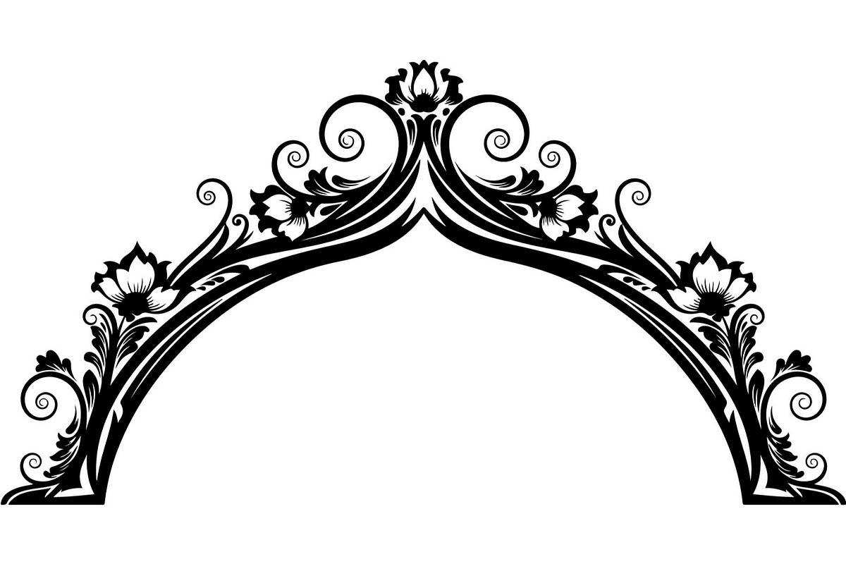 Vintage Ornamental Arch Frame Vector, a Decorative Illustration by Designer_Momina (Photo 7 of 21)