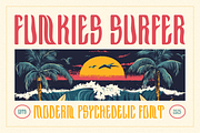 Funkies Surfer Modern Psychedelic, a Font by PutraCetol Studio (Thumbnail 1 of 5)