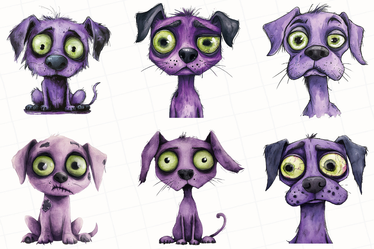 Zombie Dog Clipart, an Illustration by OK Design (Photo 3 of 5)