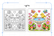 Bold Easy Garden Corners Coloring, a Decorative Illustration by Design Station (Thumbnail 3 of 7)