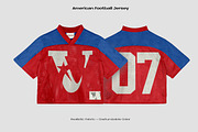 AMERICAN FOOTBALL JERSEY, an Apparel Mockup by Voyage Studio (Thumbnail 1 of 4)