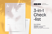 Cheklist Template. Printable Planner, a Stationery Template by PickMimi (Thumbnail 1 of 4)