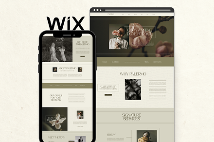 Wix Website Template Small Business, a Wix Template by Branding Babe Co.