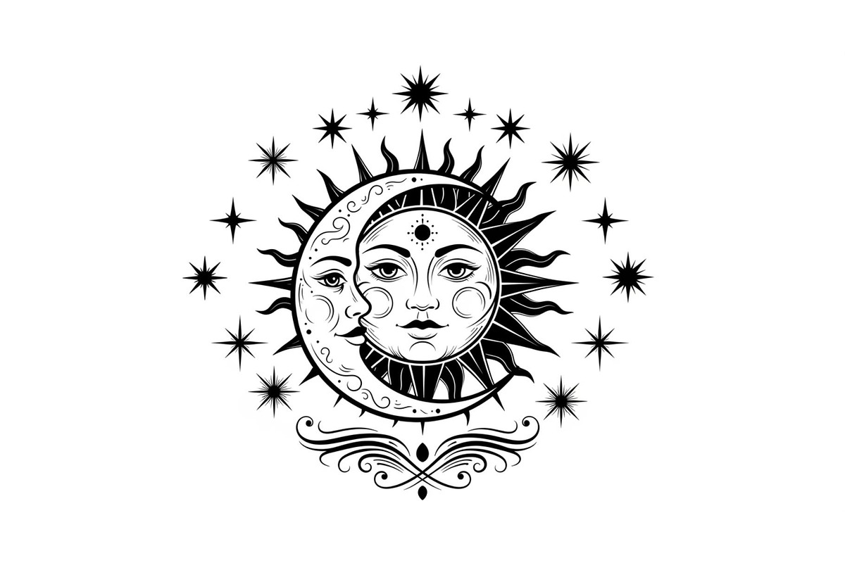 Sun Moon Celestial Mandala Bundle, an Illustration by Gaye Art (Photo 7 of 31)