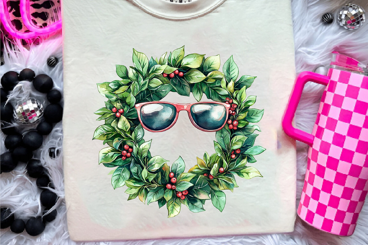 Watercolor Christmas in July Clipart, an Illustration by CreationArt (Photo 7 of 9)