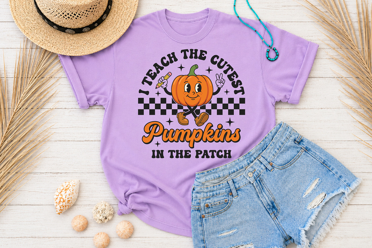 I Teach the Cutest Pumpkins SVG, a Seasonal Illustration by Rose Art (Photo 4 of 7)
