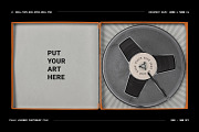 Vintage Reel Tape Box Mockup Kit, a Packaging Mockup by FLYERWRK (Thumbnail 5 of 9)