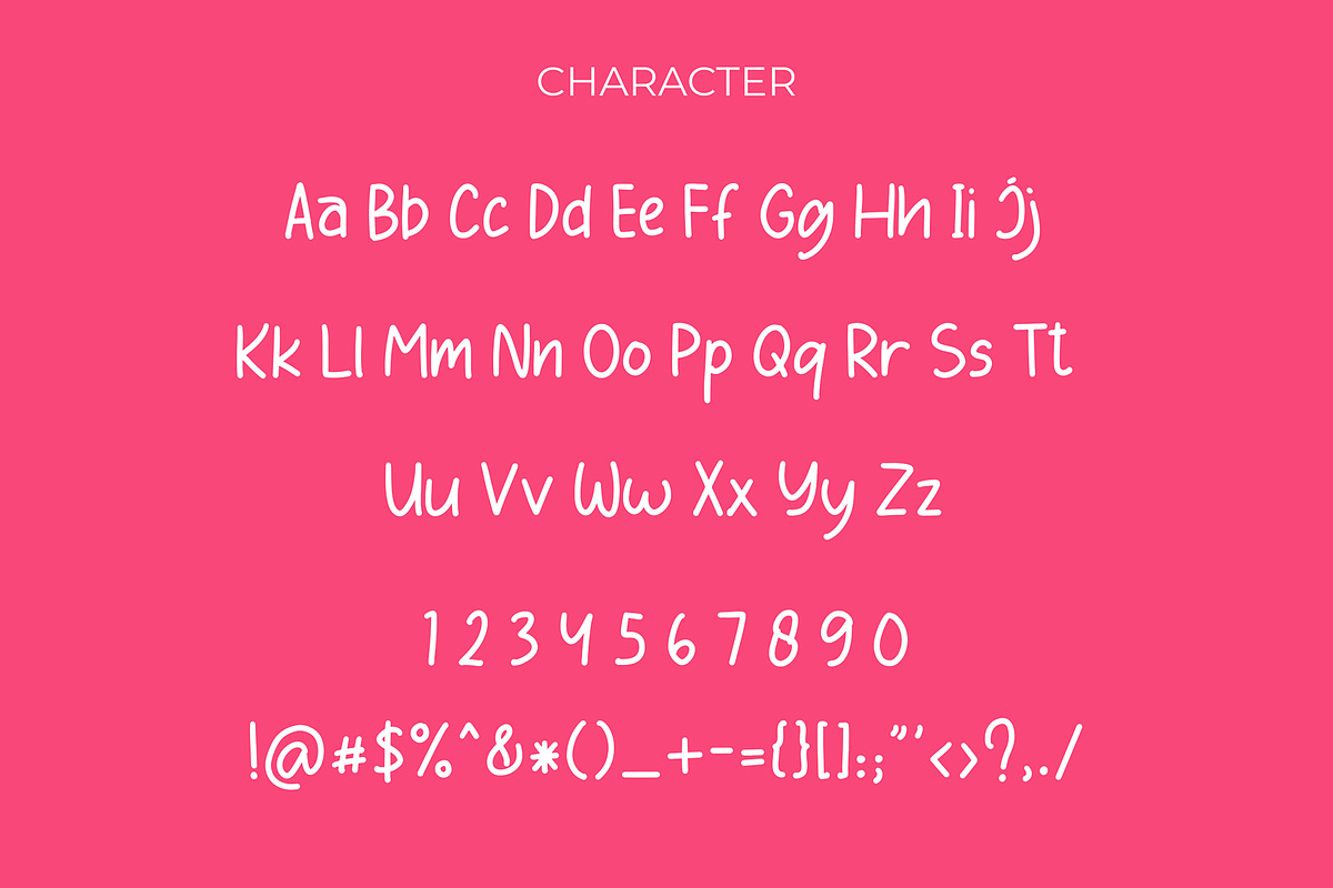 Babybo Cute Display Font preview 3