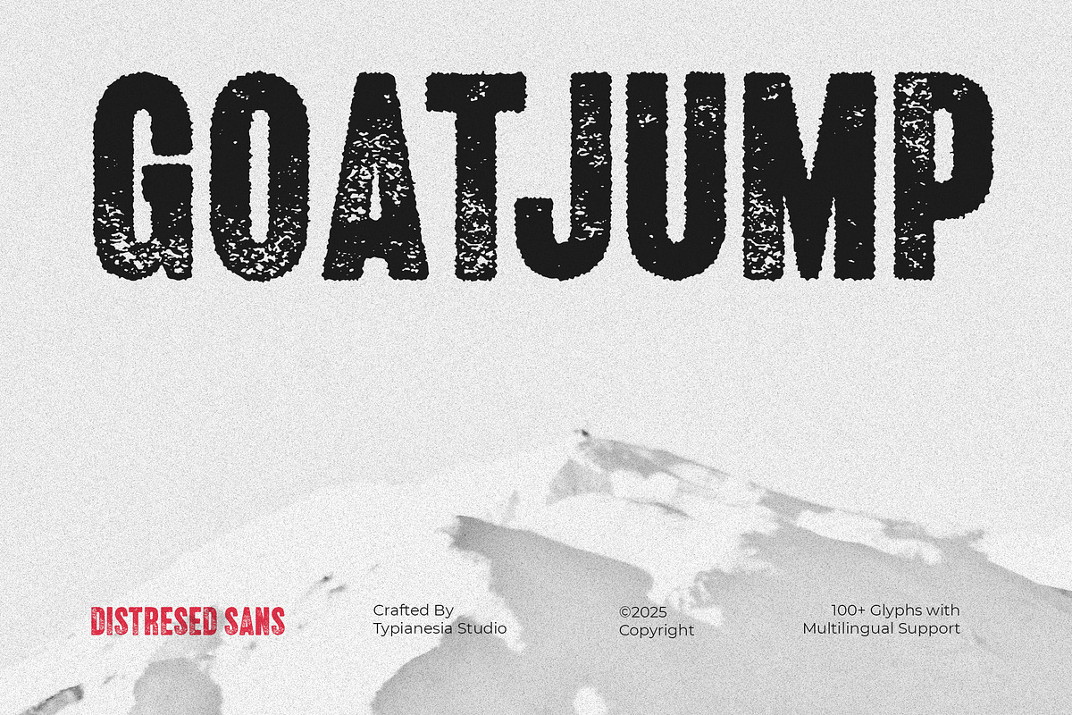 Goatjump - Bold Vintage Rough, a Font by Typia Nesia (Photo 1 of 12)