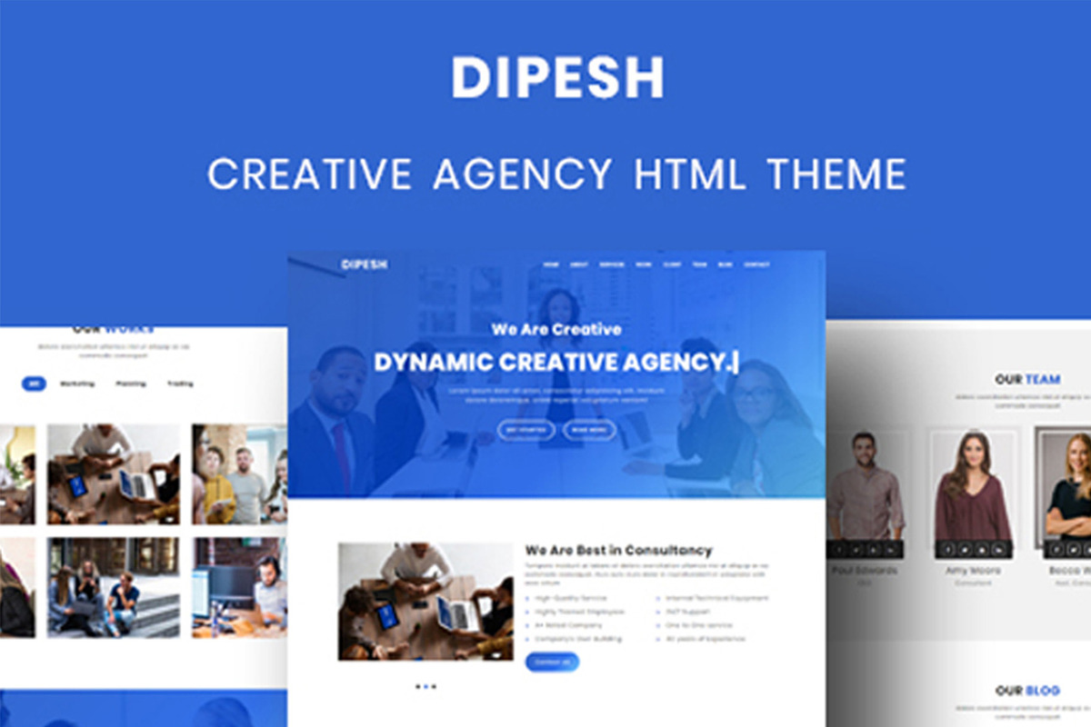 Dipesh - Agency HTML Template, a Bootstrap Template by nandinigraphics