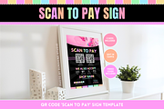 Pastel Neon Scan to Pay Sign, a Poster Template by SunshineStudioBoutique (Thumbnail 1 of 11)