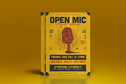 Modern Open Mic Night Show Flyer, a Flyer Template by Tokosatsu (Thumbnail 2 of 4)