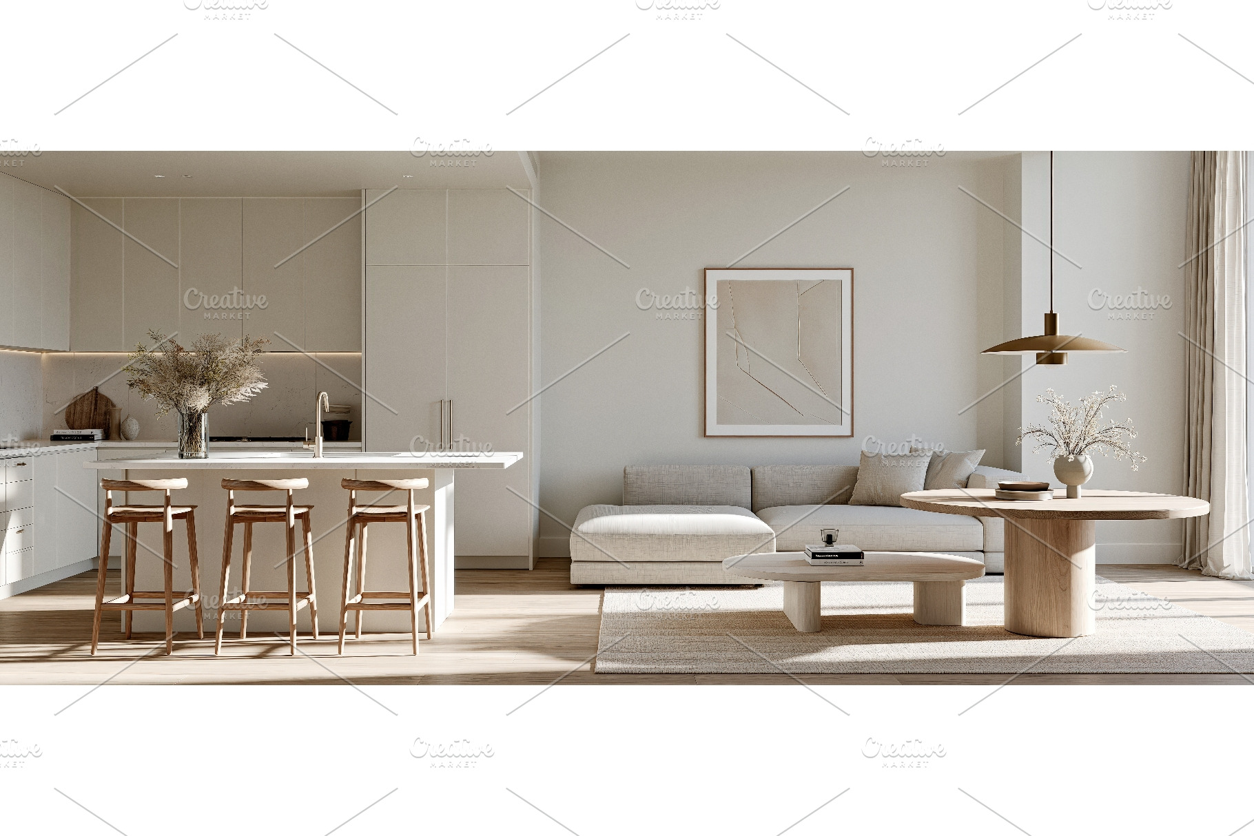 Luxurious Minimalist OpenPlan Living, an Architecture Photo by piter.goskov