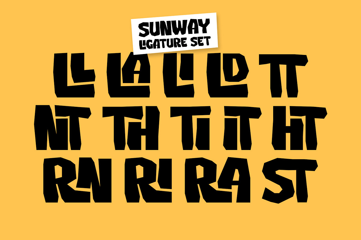 Sunway, a Symbol Font by Nathatype (Photo 10 of 11)