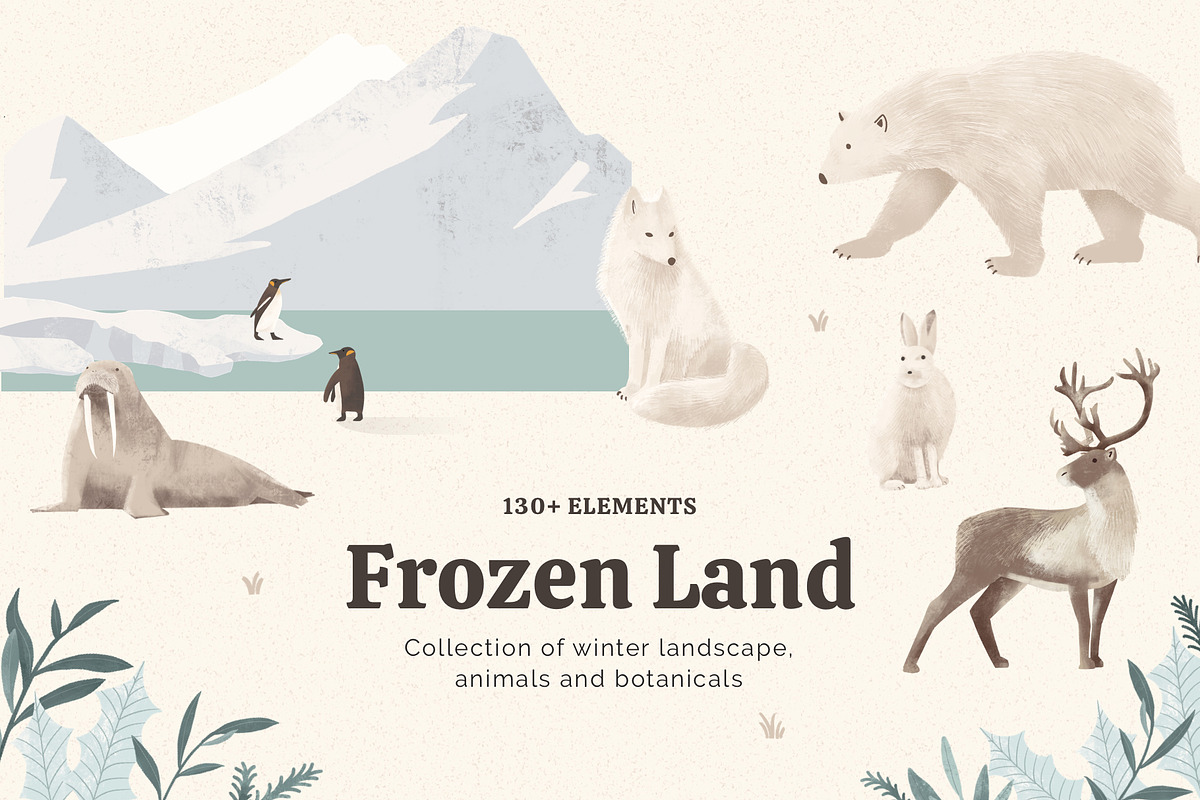 Arctic Animal, Botanical & Landscape, an Animal Illustration by imajineko (Photo 1 of 11)