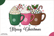 Christmas Coffee Png, an Illustration by SinaCreation (Thumbnail 1 of 7)