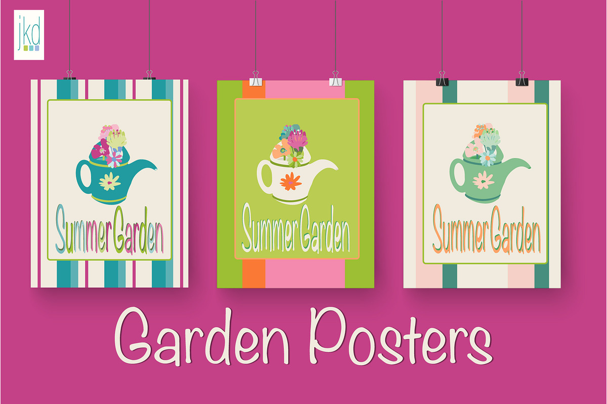 Decorative Summer Garden, an Illustration by JKD by JenniferKuhrDesign (Photo 4 of 8)