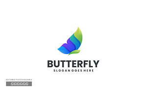 Butterfly Gradient Colorful Logo, a Branding & Logo Template by ivan_artnivora
