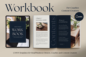 Workbook Template Canva, a Marketing Template by Instprofi | Studio Estimo