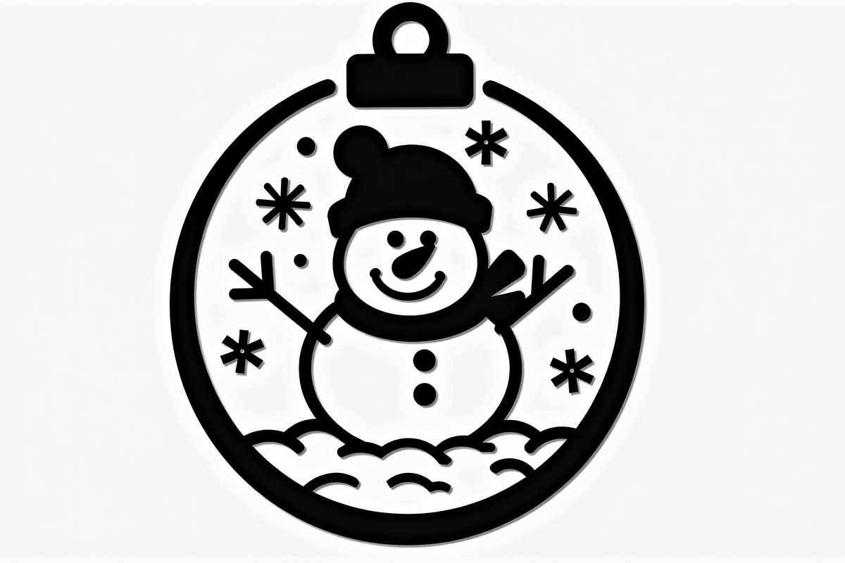 Christmas Ornament Laser Cut Design, a Graphic by balal (Photo 12 of 16)