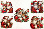 Santa Claus and Reindeer png, an Illustration by Libby Wishes (Thumbnail 9 of 9)