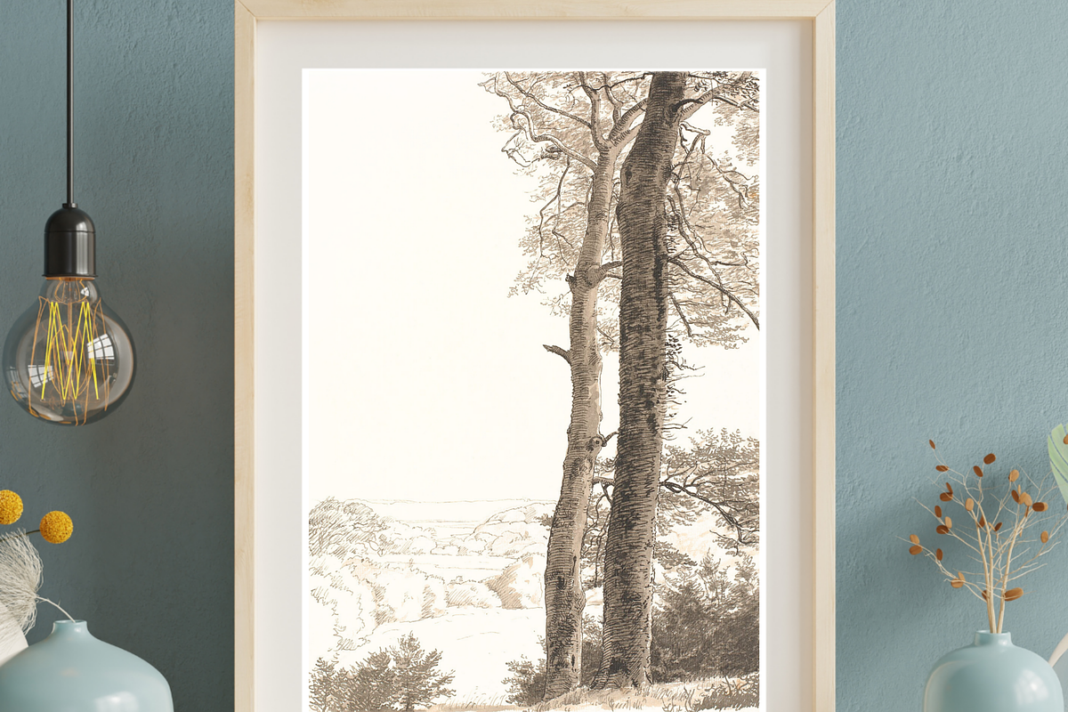 Vintage Tree Sketch PNG, a Decorative Illustration by Pink_bloom (Photo 4 of 8)