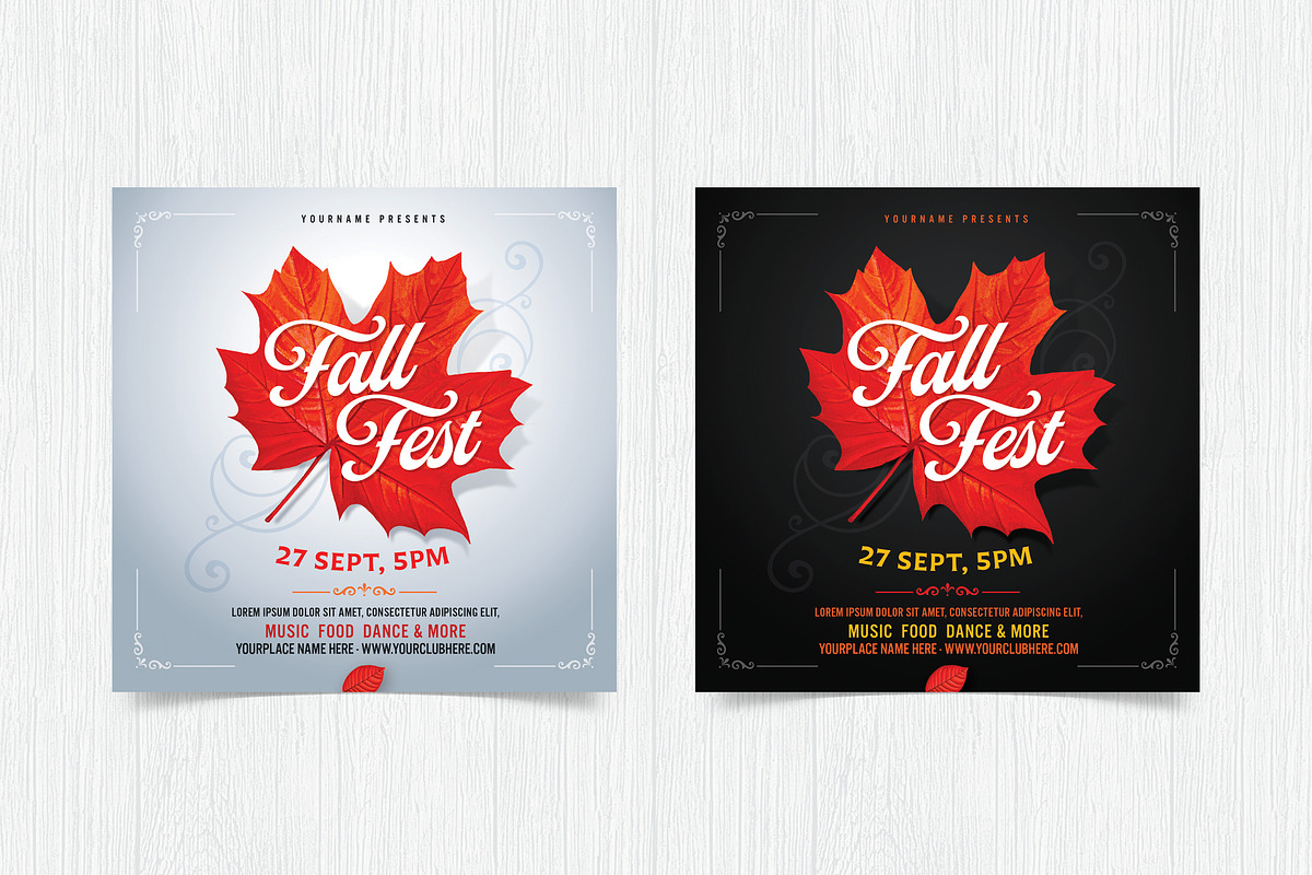 Autumn / Fall Festival, a Print Template by DesignWorkz