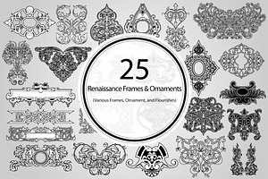 25 Renaissance Frames and Ornaments
