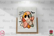 Patchwork Ghost Halloween Art, a Graphic by Moss Rose (Thumbnail 2 of 3)