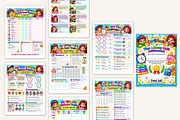 2027 Kids Time & Money Math Workbook, a Stationery Template by Designmela01 (Thumbnail 4 of 5)