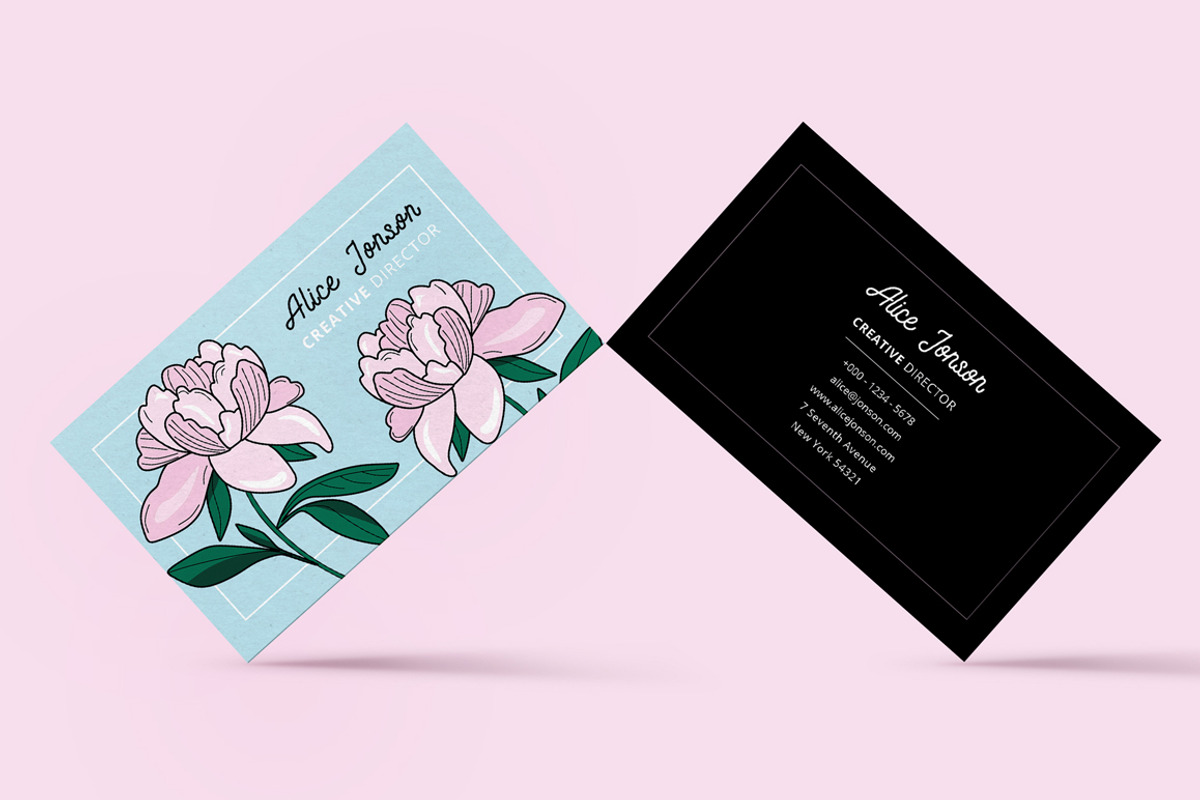 Botanical Business Card, a Business Card Template by land art (Photo 1 of 3)