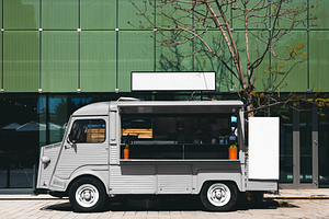 Vintage Food Truck Mockup