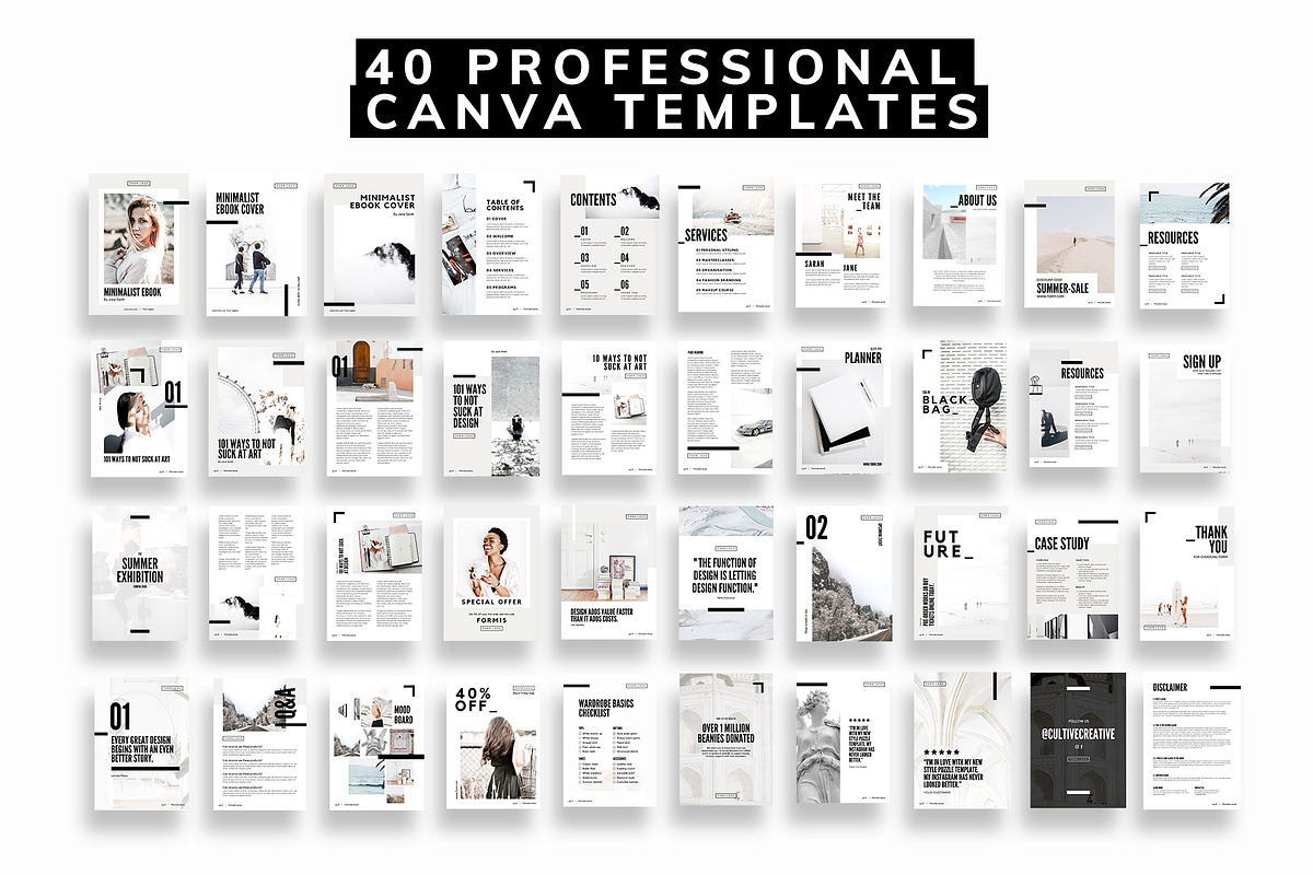 Minimalist Canva Ebook Template, a Magazine Template by Cultive Creative