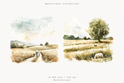 Farm Landscape, a Decorative Illustration by PeDe Designs (Thumbnail 12 of 20)