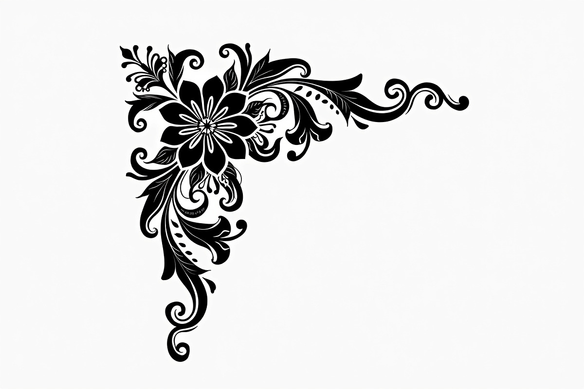 Vintage Flower Ornament Set, an Illustration by Creativeshirt (Photo 21 of 21)