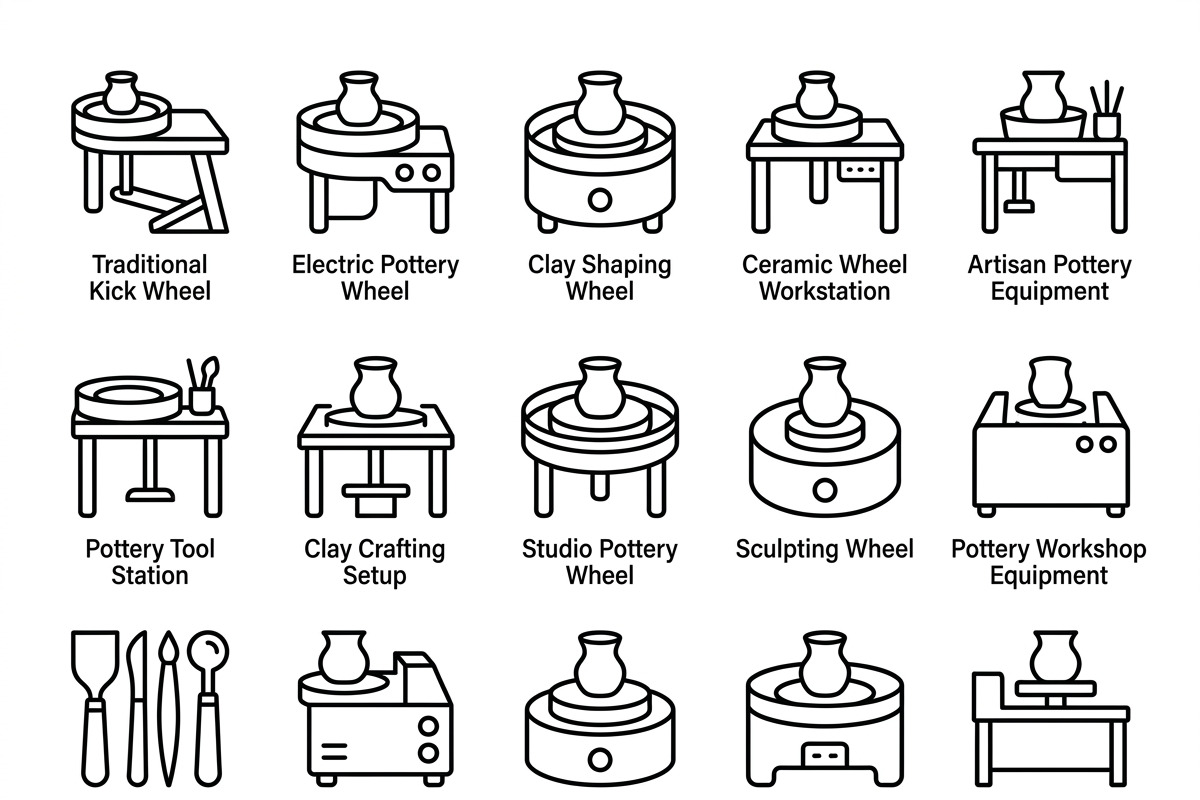 Bundles Pottery Studio Outline Icons, an Outline Icon by adenpinkstore (Photo 3 of 9)
