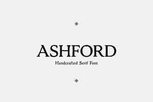 Ashford Serif Font, a Serif Font by gafaroff studio