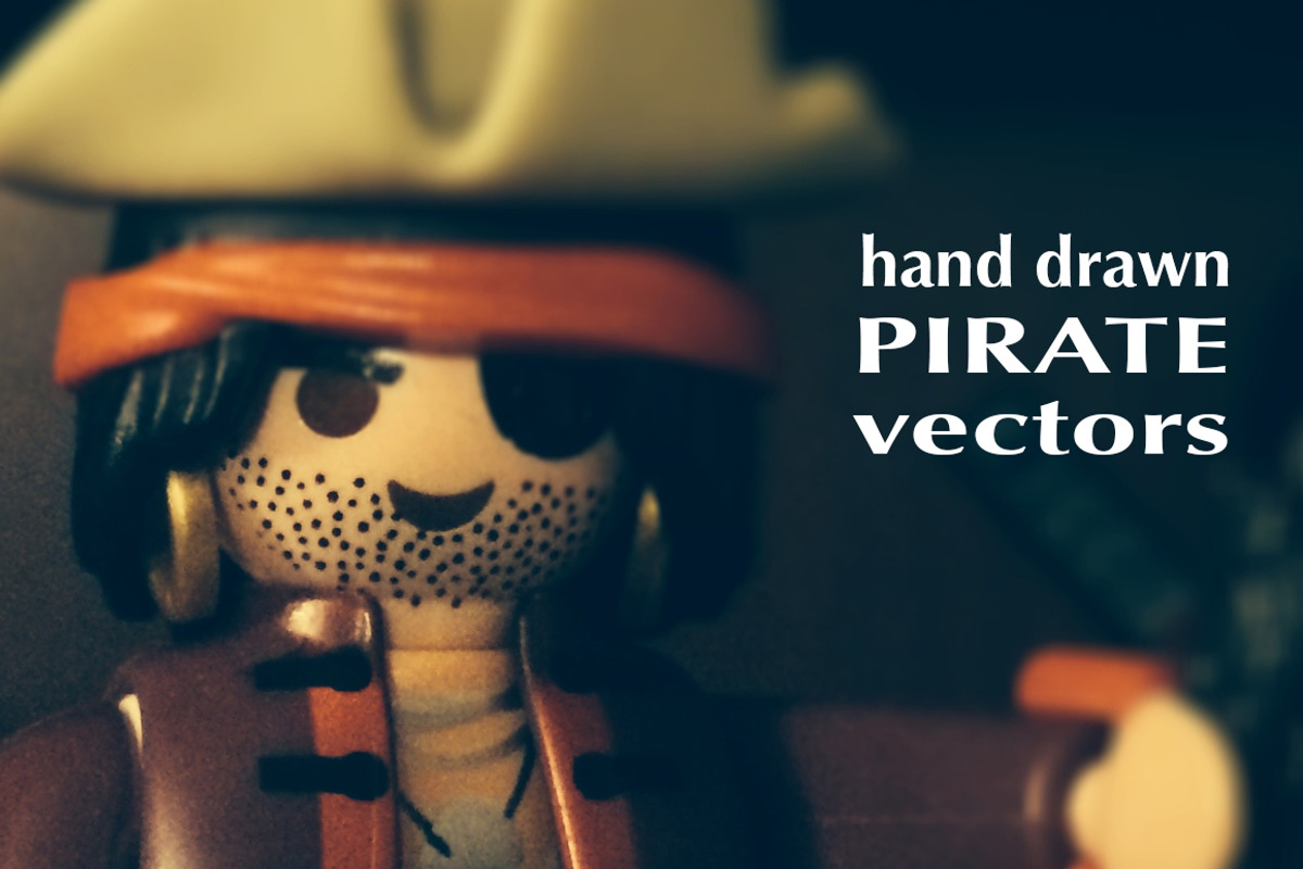 21 Hand Drawn Pirate Vectors