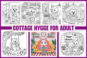 Cottage Hygge Coloring Pages, an Animal Illustration by Coco Bloom (Thumbnail 1 of 3)