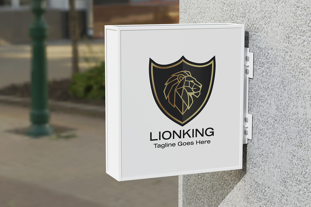 Geometric Lion Head Logo Design, a Branding & Logo Template by YUDesignStore (Photo 7 of 7)