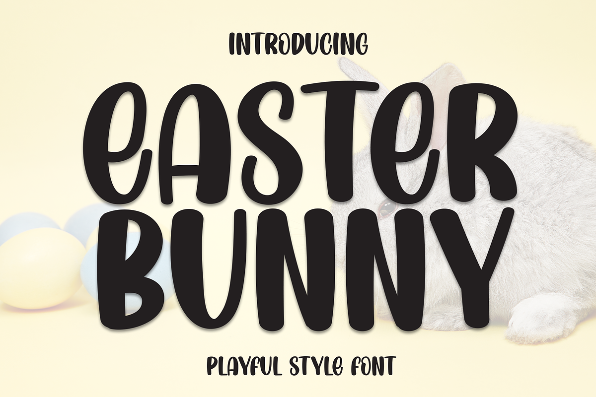 Easter Bunny | Script Font, a Script Font by Scratchones (Photo 1 of 8)
