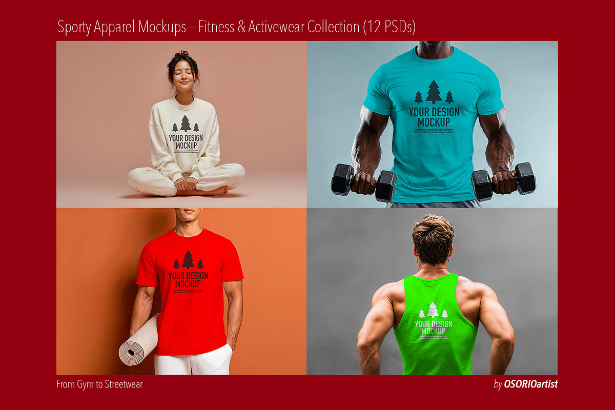 Sporty Apparel Mockups, a Shirt Mockup by OSORIOartist (Photo 3 of 4)