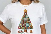 Handmade Yarn Christmas Tree Clipart, a Seasonal Illustration by Tanya Kart (Thumbnail 5 of 10)